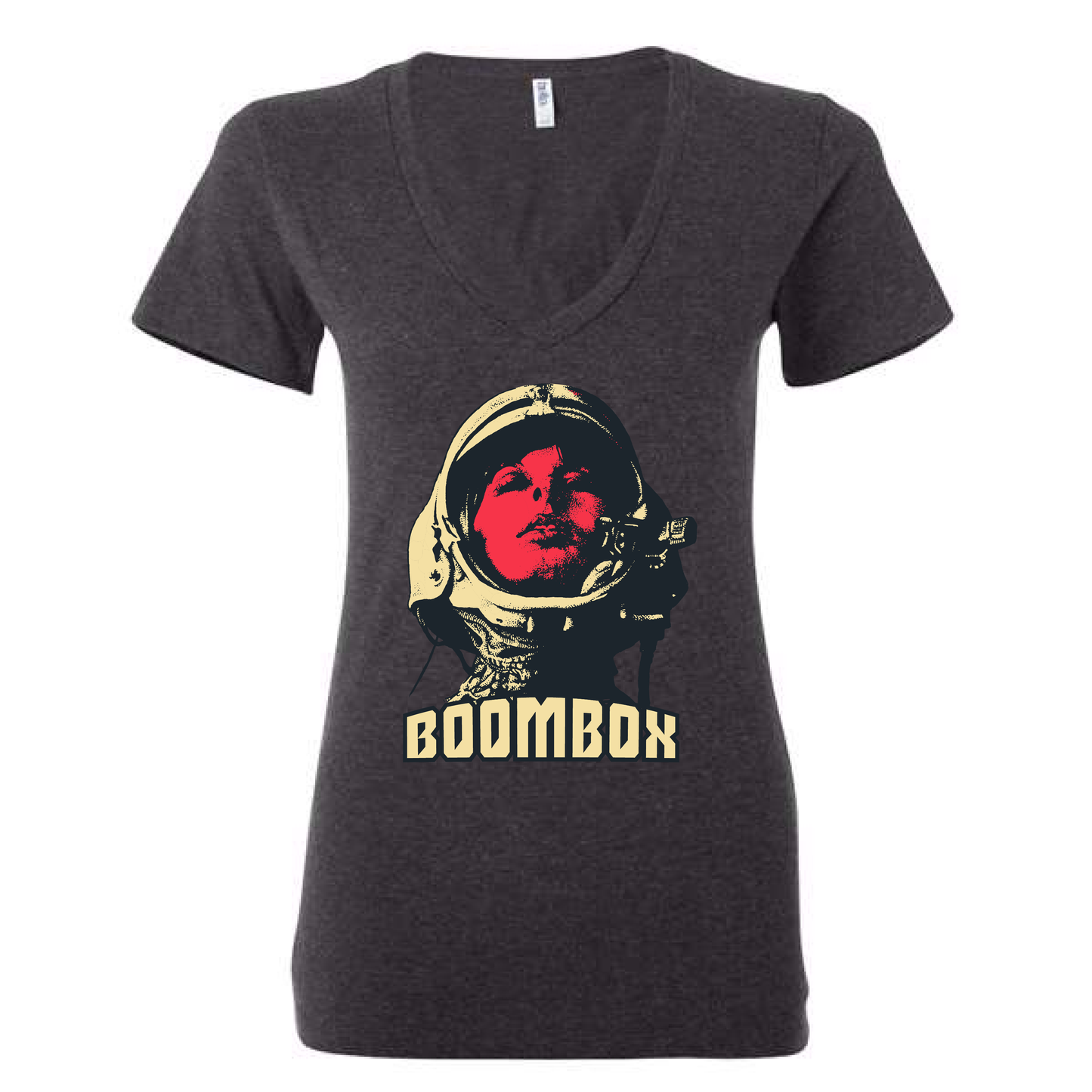 Astronaut Ladies V Neck Tee
