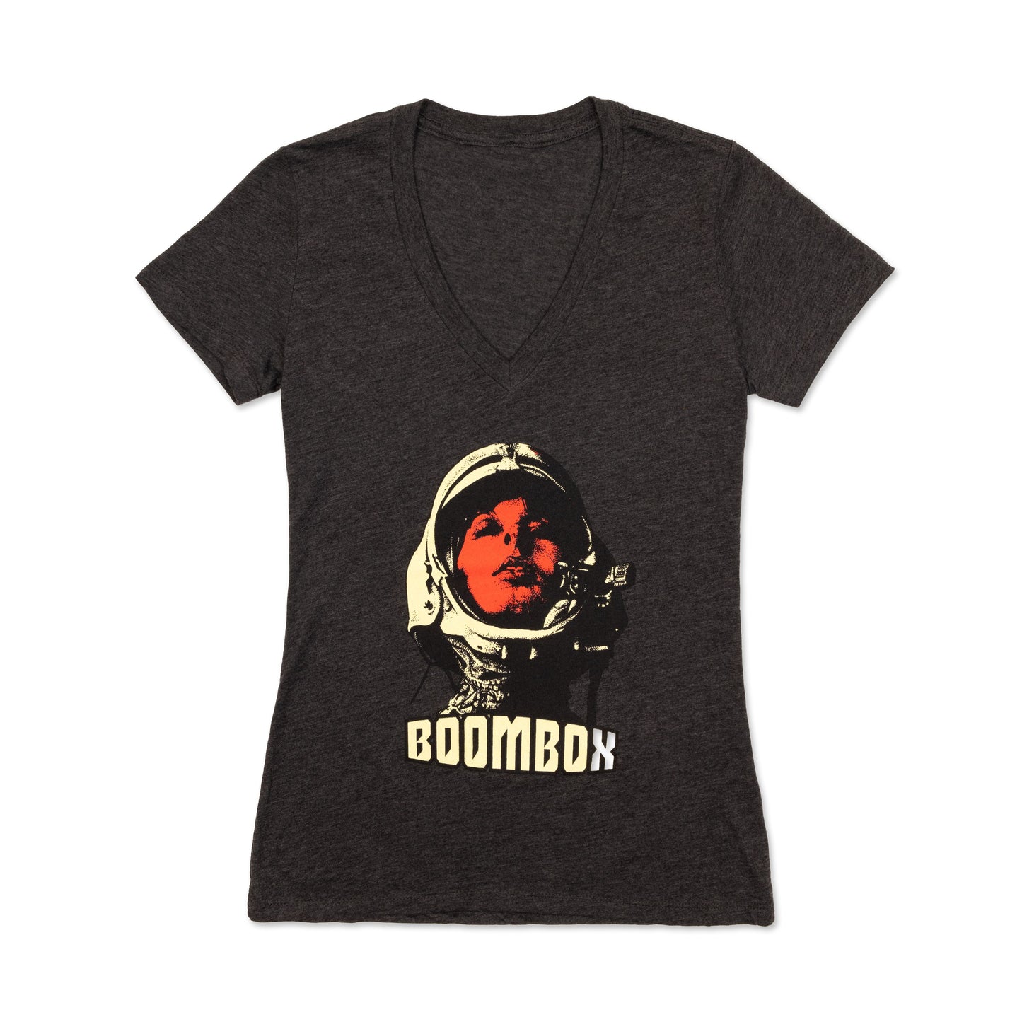 Astronaut Ladies V Neck Tee